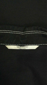 Valentino Shoulder Constructed-stitching Cut-off Jeans