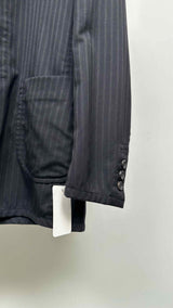 Comme Des Garcons Homme Stand-collar Pin-stripe Jacket
