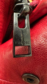 Frame Alexandra Leclerc Short Leather Trench Coat