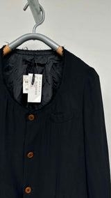 Comme Des Garcons Comme Des Garcons Raw-Hem Neckline Blazer Jacket
