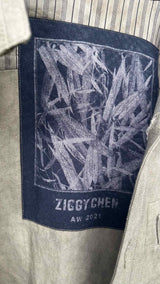 Ziggy Chen Double-sleeve Collarless Shirt