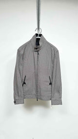 Tom Ford Leather-trim Houndsthooth Jacket