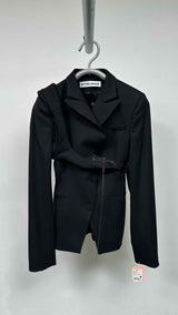 OTTOLINGER Double-breasted Ottofitted Harness Blazer Jacket