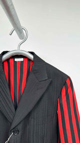 Comme Des Garcons Homme Plus Stripe-sleeve Blazer Jacket