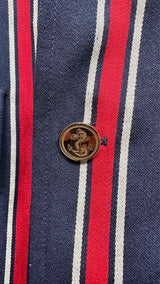 Thom Browne Elbow-whale-patched Stripe Blazer Jacket