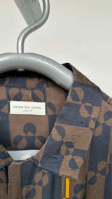 Dries Van Noten S/S Satin Geometric Shirt