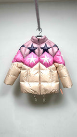 Miu Miu Color-blocking Star Down Jacket
