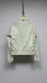 Thom Browne Stripe Seersucker Bomber Jacket