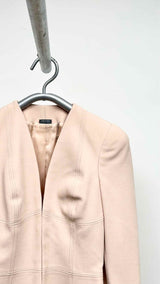 Alexander McQueen Collar-less Hook-closure Blazer Jacket