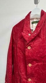 Paul Harnden Crinkled Waxed Blazer Jacket