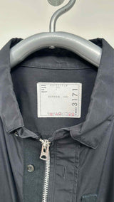 Sacai X Thomas Mason Zip-up Poplin Shirt
