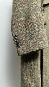 R13 X Harris Tweed Double-breasted Tweed OverCoat
