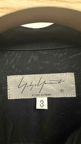 Yohji Yamamoto Pour Homme Mandarin-collar Long Light Blazer Jacket