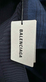 Balenciaga Cashmere-Hybrid Shirt V-Neck Sweater