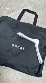 Sacai Oversized Short Wool Melton Jacket Dress