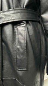 Axel Arigato Leather Trench Coat