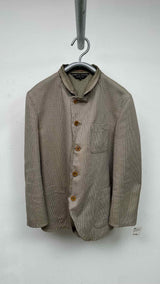 Comme Des Garcons Homme Plus Graphic-lining Plaid Blazer Jacket
