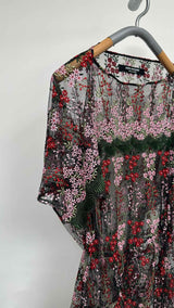 Junya Watanabe S/S Floral Embroidered Mesh Dress