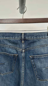 Christian Dior Distressed Slim-fit Raw-hem Jeans