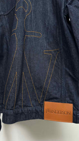 JW Anderson Swan-printed BAck-embroidered Denim Jacket