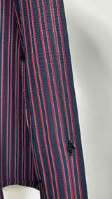 Wooyoungmi Zip-up Stripe Seersucker Coat