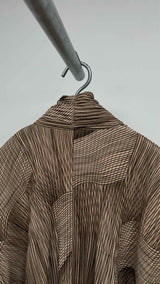 Homme Plisse X Ronan Bouroullec Ru_All Over Pleats Detailed Coat