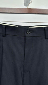 Comme Des Garcons Homme Plus Double-faced Jacquard-stripe Pants