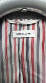 Thom Browne Melton Wool Animal-embroidered Classic Chesterfield Coat