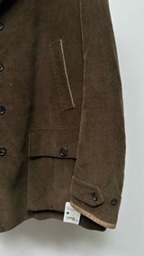 Ralph Lauren Purple Label Suede-patched Corduroy Jacket