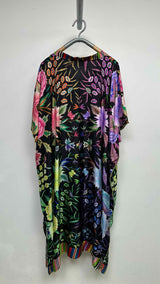 Pierre-Louis Mascia L/S Floral Kaftan Silk Dress