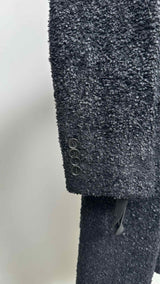 Helmut Lang Archive Melted-wool Boucle Chesterfield Coat