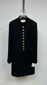 Saint Laurent Metal-button Officer Military Coat