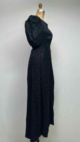 CELINE S/S Floral Charmeuse Jacquard Cut-out Silk Maxi Dress
