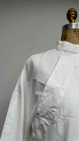 Comme Des Garcons Comme Des Garcons L/S Stand-collar Wrap-detailed Maxi Dress
