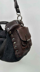 Marni Studded Multi-fabric Shoulder Bag