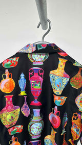 Versace X Andy Dixon S/S Vessels Vacation Satin Shirt