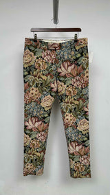 Alexander McQueen Floral Jacquard Pants