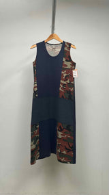 Comme Des Garcons N/S Wool Camo Patched Long Dress