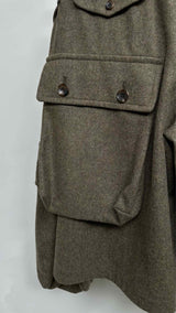 Comme Des Garcons Homme Plus Drop-clutch Cargo Wool Wide Pants