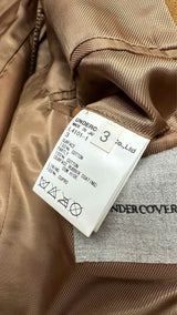 Undercover Dual-color Stand-up Collar Velvet Blazer Jacket