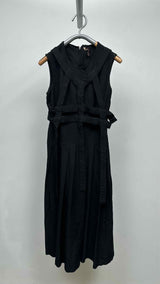 Comme Des Garcons N/S Crinkle Pleated-bottom Cage Dress