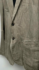 Ziggy Chen Textured Row-edge Blazer Jacket