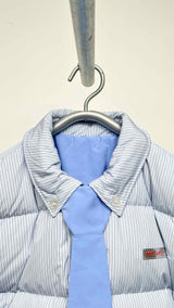 SSSTUFFF Reversible Shirt Down Jacket