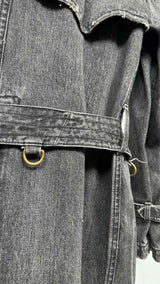 Junya Watanabe MAN X Aquascutum Distressed Trench Denim Coat