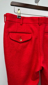 Comme Des Garcons Homme Plus Cropped Boiled-wool Pants