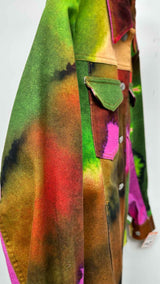 Dries Van Noten Multi-color Gradient Denim Jacket