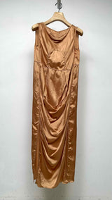 Rick Owens N/S Draped Satin Long Dress