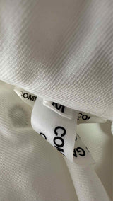 Comme Des Garcons Comme Des Garcons L/S Stand-collar Wrap-detailed Maxi Dress