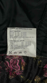 Women's Comme Des Garcons Floral Quilted Blazer Jacket