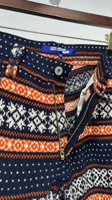 Junya Watanabe MAN Nordic Knit Flare Pants